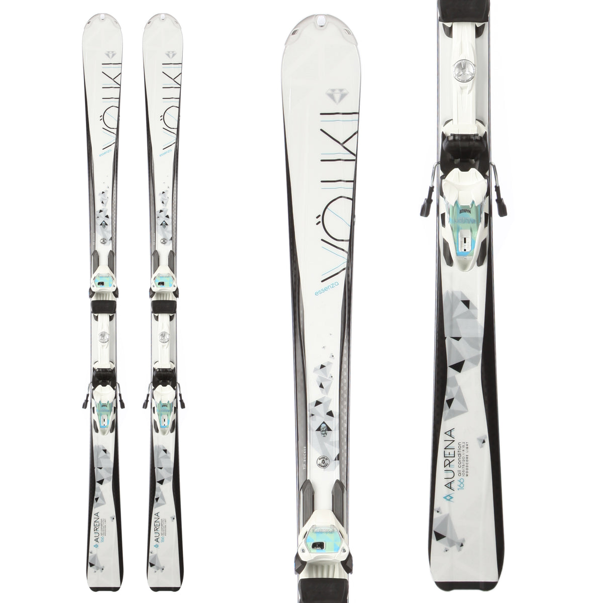 Volkl Aurena Skis + Essenza 4Motion 10.0 Bindings - Women's 2015