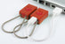 Bookman USB Rechargeable Bike Light Set Raging Red Detail 3 View