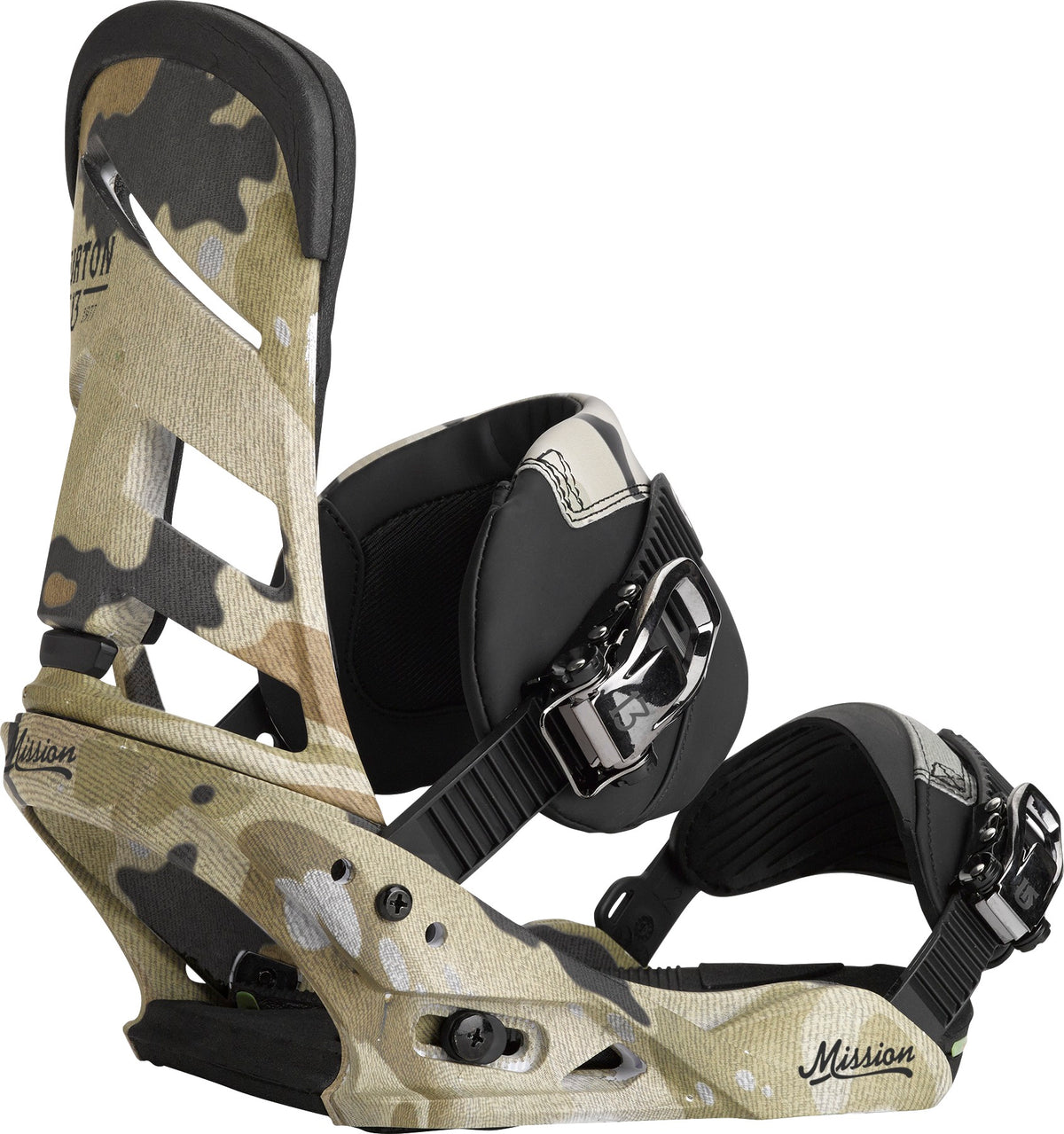 Burton Mission Snowboard Bindings 2015 Camo Toe