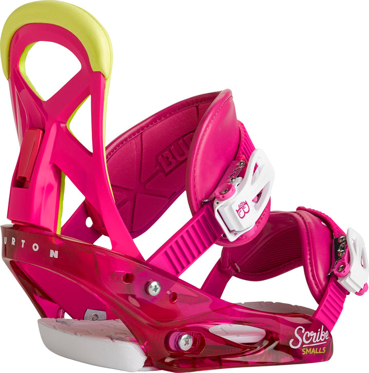 Burton Scribe Smalls Snowboard Bindings - Big Girls' 2016 Razzle Dazzle Pink