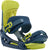 Burton Malavita Snowboard Bindings 2015 Blue Steel Front View