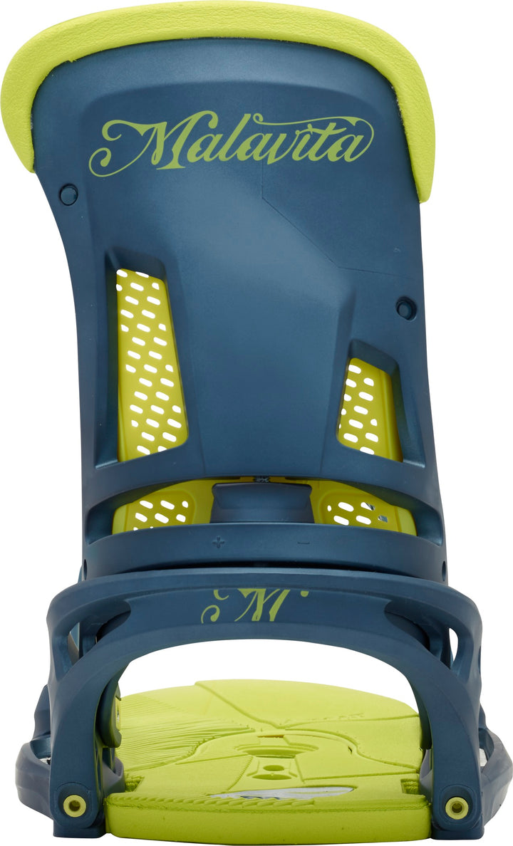 Burton Malavita Snowboard Bindings 2015 Blue Steel High Back View