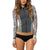 Billabong Peeky Jacket - Women's Off Black Multi Front View