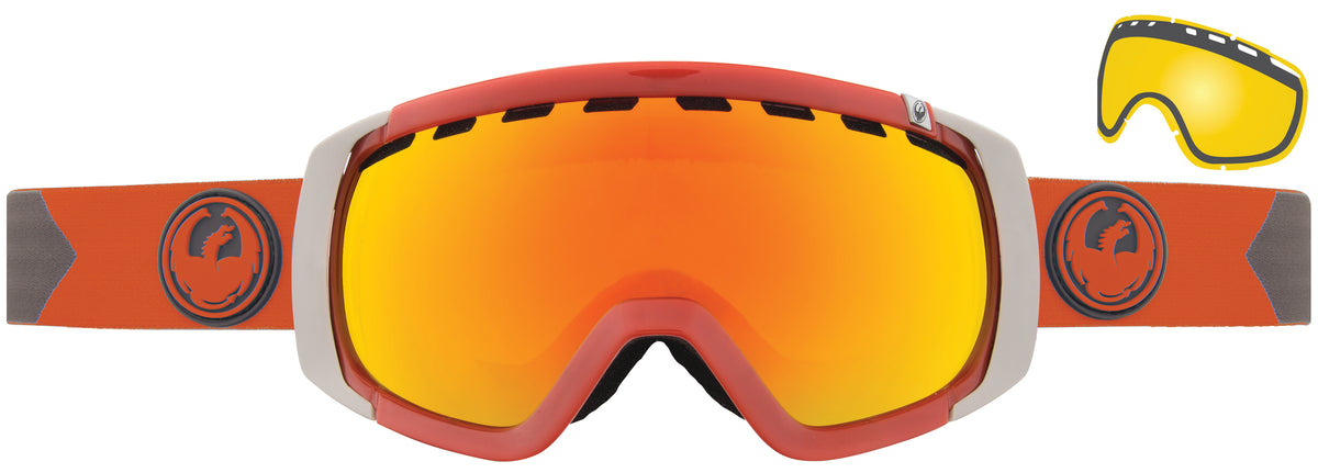 Dragon Rogue Goggles Titian/Red Ion + Yellow