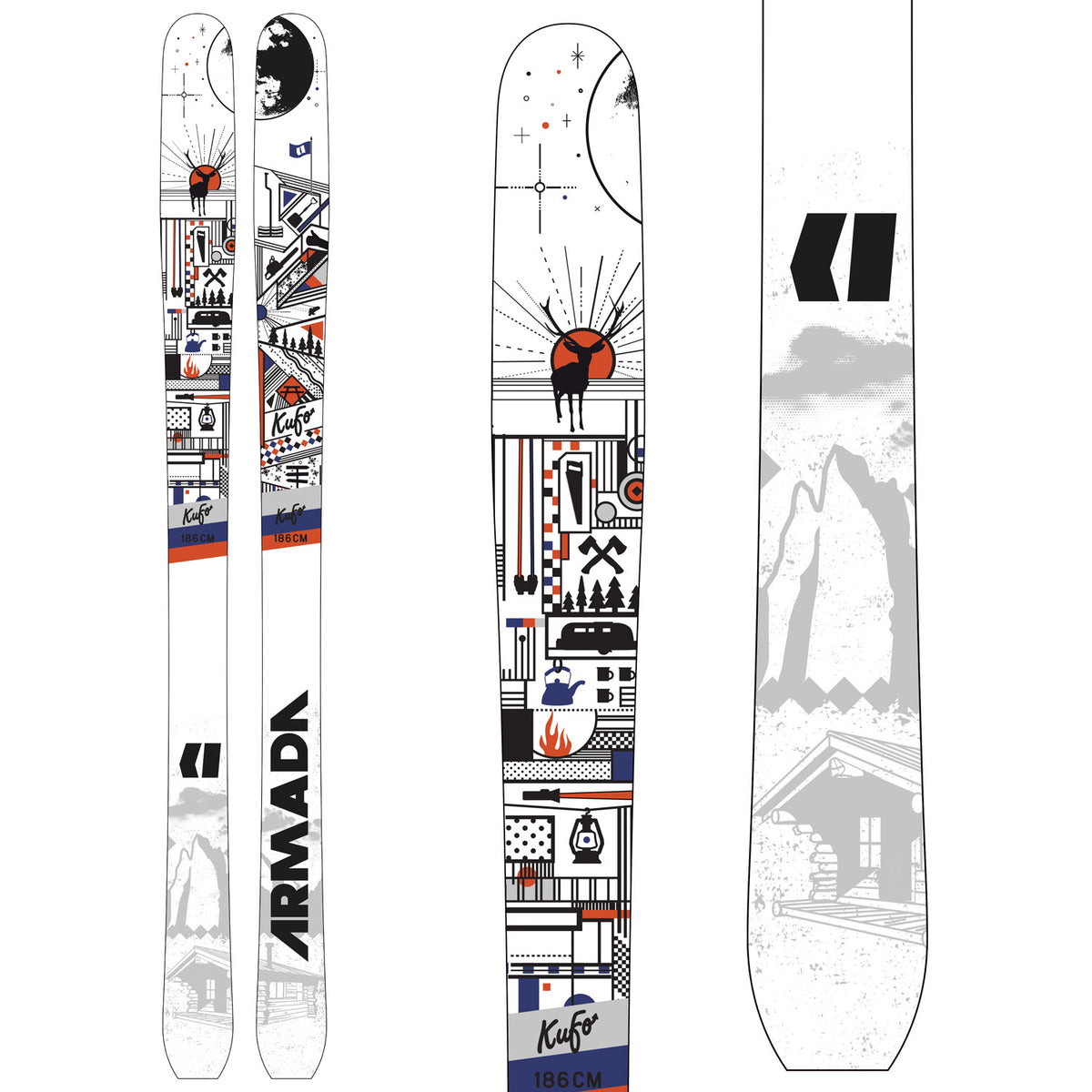 Armada Kufo Skis 2015 Top View