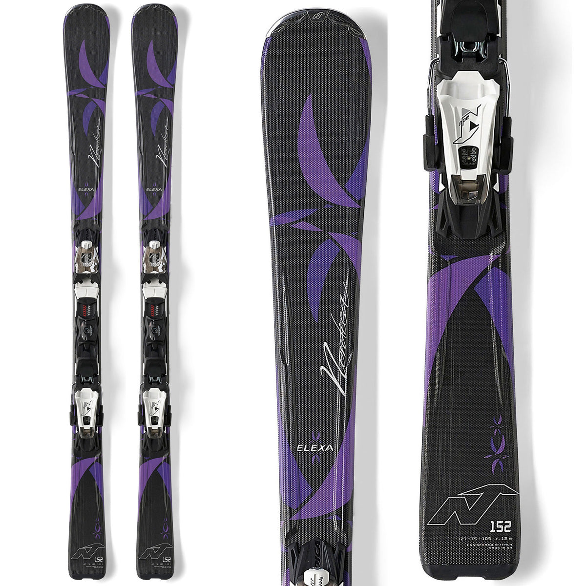 Nordica Elexa EVO Skis + N ADV P.R. EVO Bindings - Women's 2015