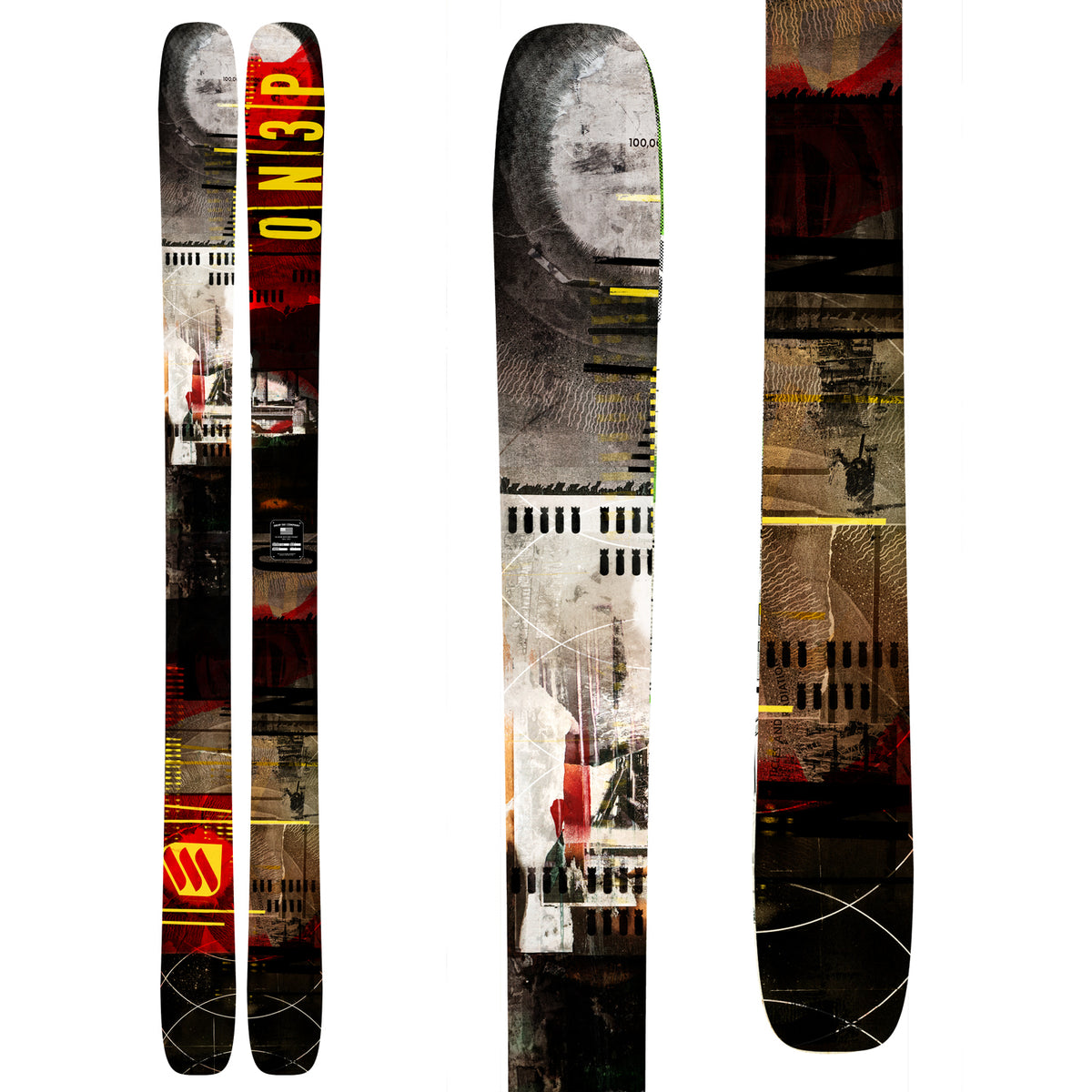 ON3P Jeffrey 122 Skis 2015 Top View