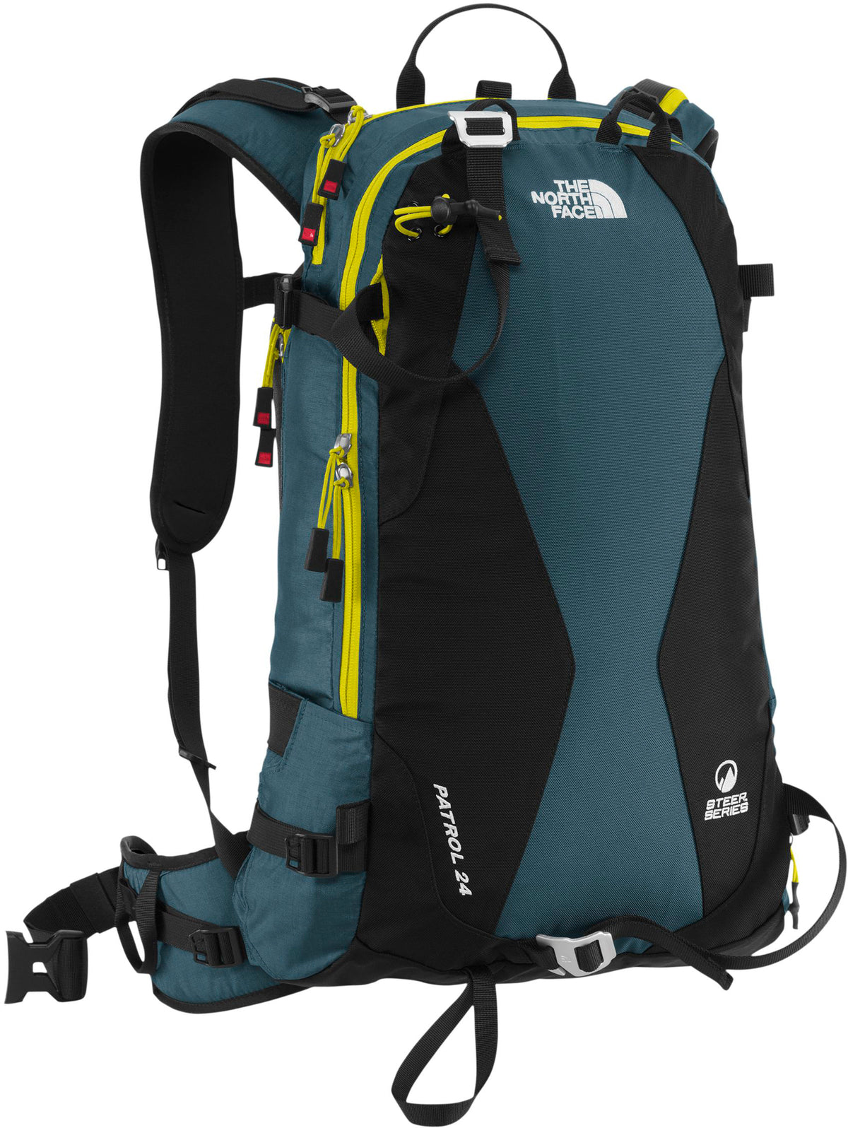 The North Face Patrol 24 Backpack Monterey Blue/Sulphur Spring Green Front View
