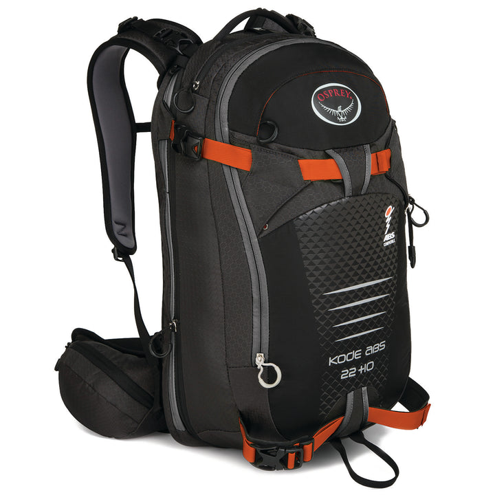 Osprey Kode ABS 22+10 Pack Black Front View