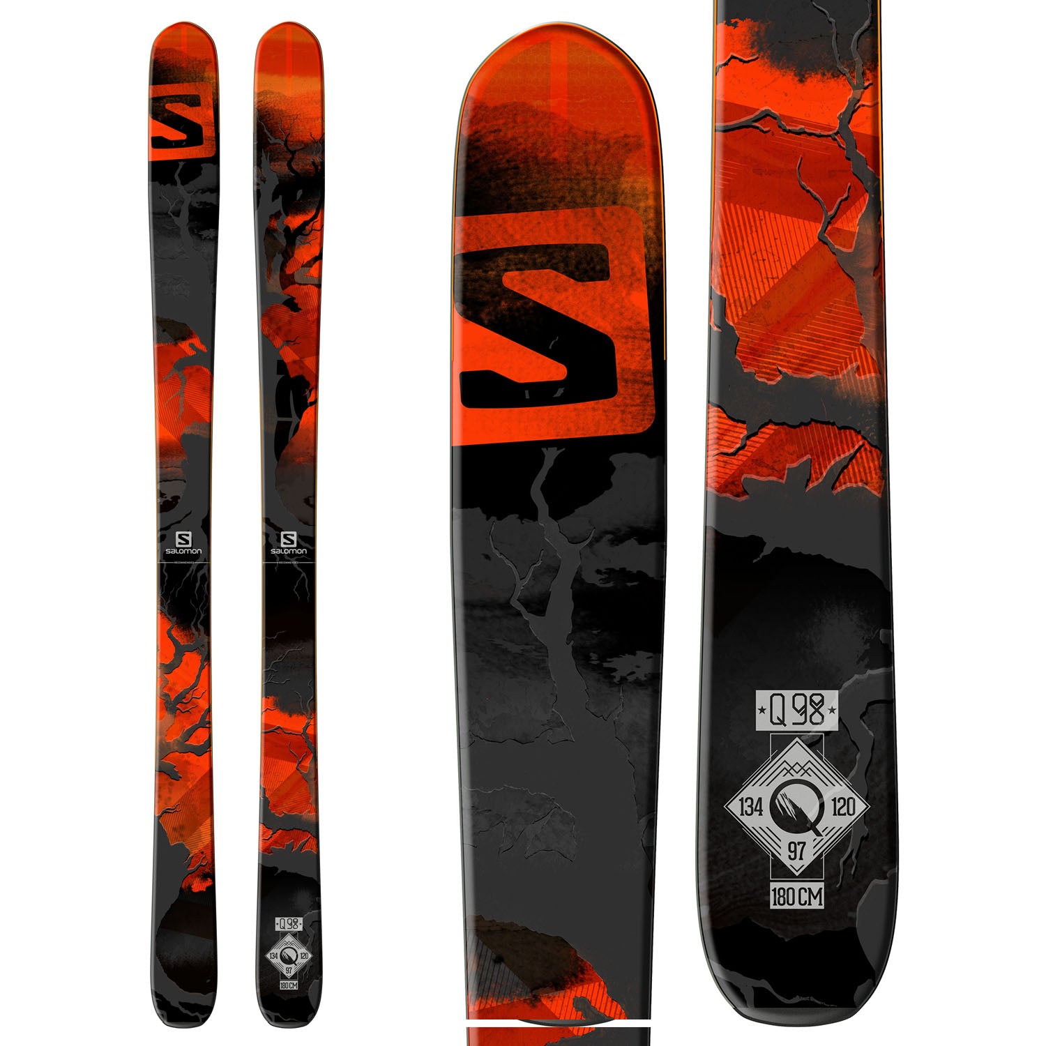 OGASAKA SK 2 スキーフリー 175cm Salomon Salomon Scream Xtra Hot Spaceframe 175cm Skis w/ Salomon S9 14