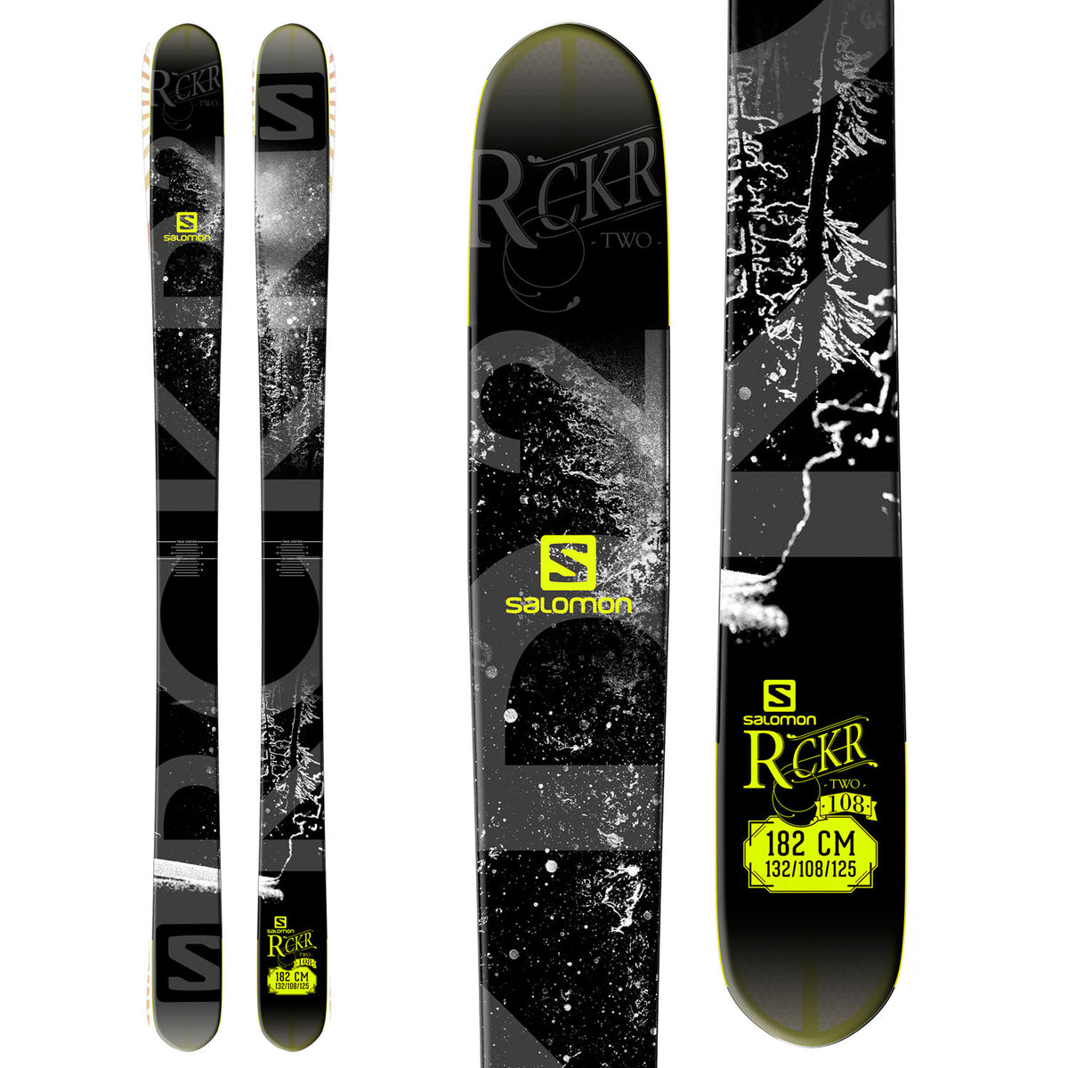 Salomon Rocker2 108 Skis 2015 Top View
