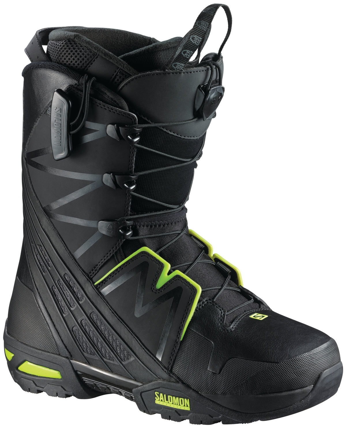 Salomon Malamute Snowboard Boots 2015 Black/Fluo Yellow