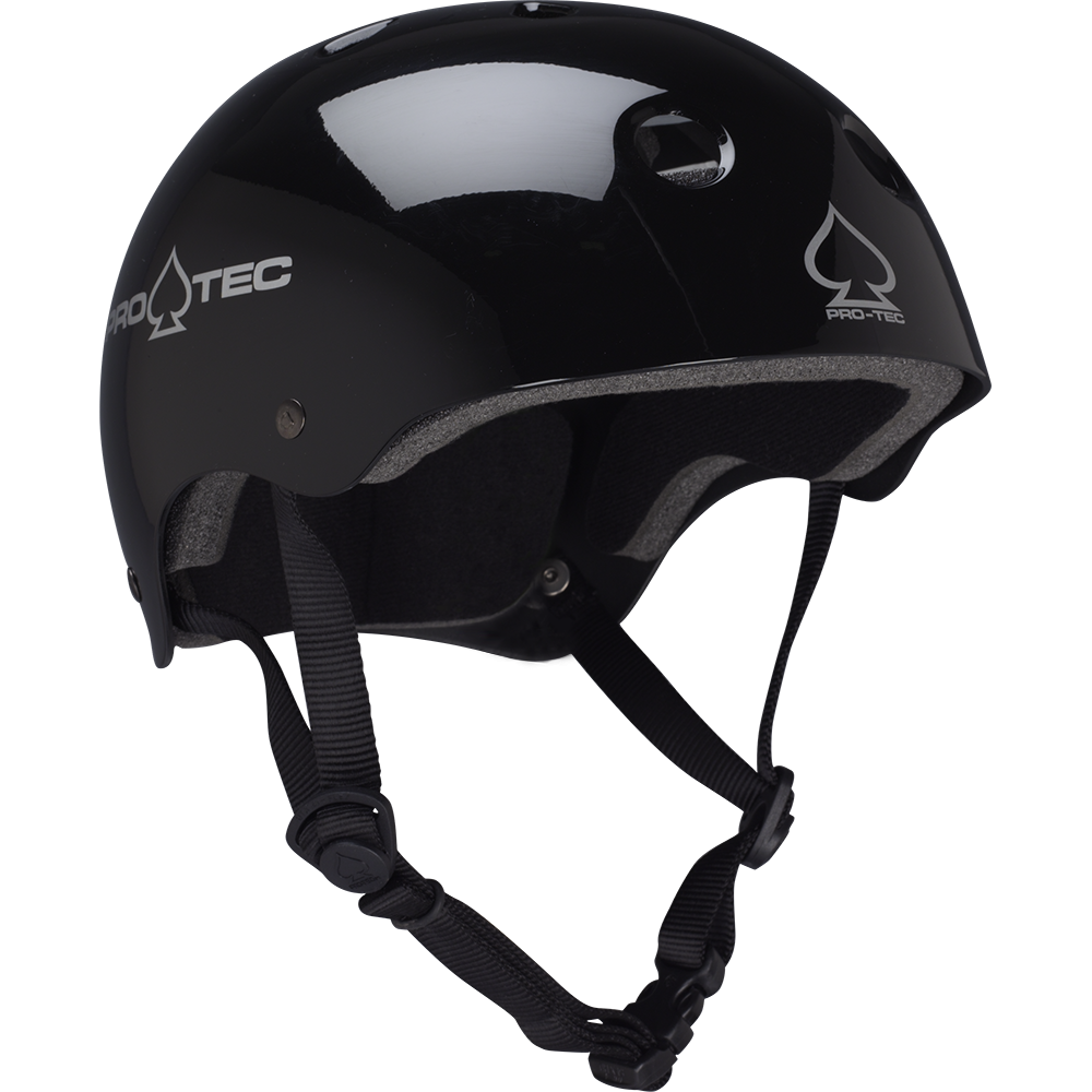 Pro-Tec Classic Skate Skateboard Helmet Gloss Black