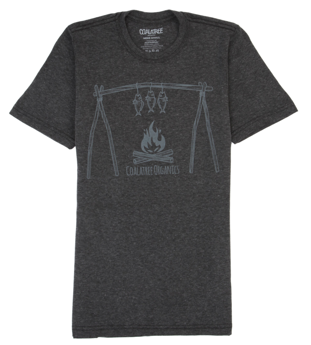 Coalatree Organics Chuck Wagon T-Shirt Charcoal Front View