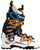 Scarpa Maestrale RS Alpine Touring Ski Boots 2017 White/Orange/Blue