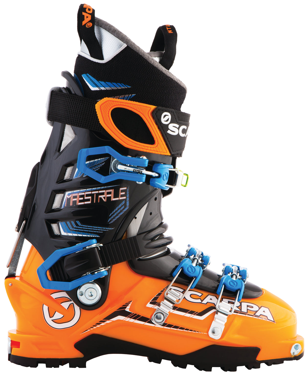 Scarpa Maestrale 1.0 Alpine Touring Ski Boots 2015 Orange/Blue
