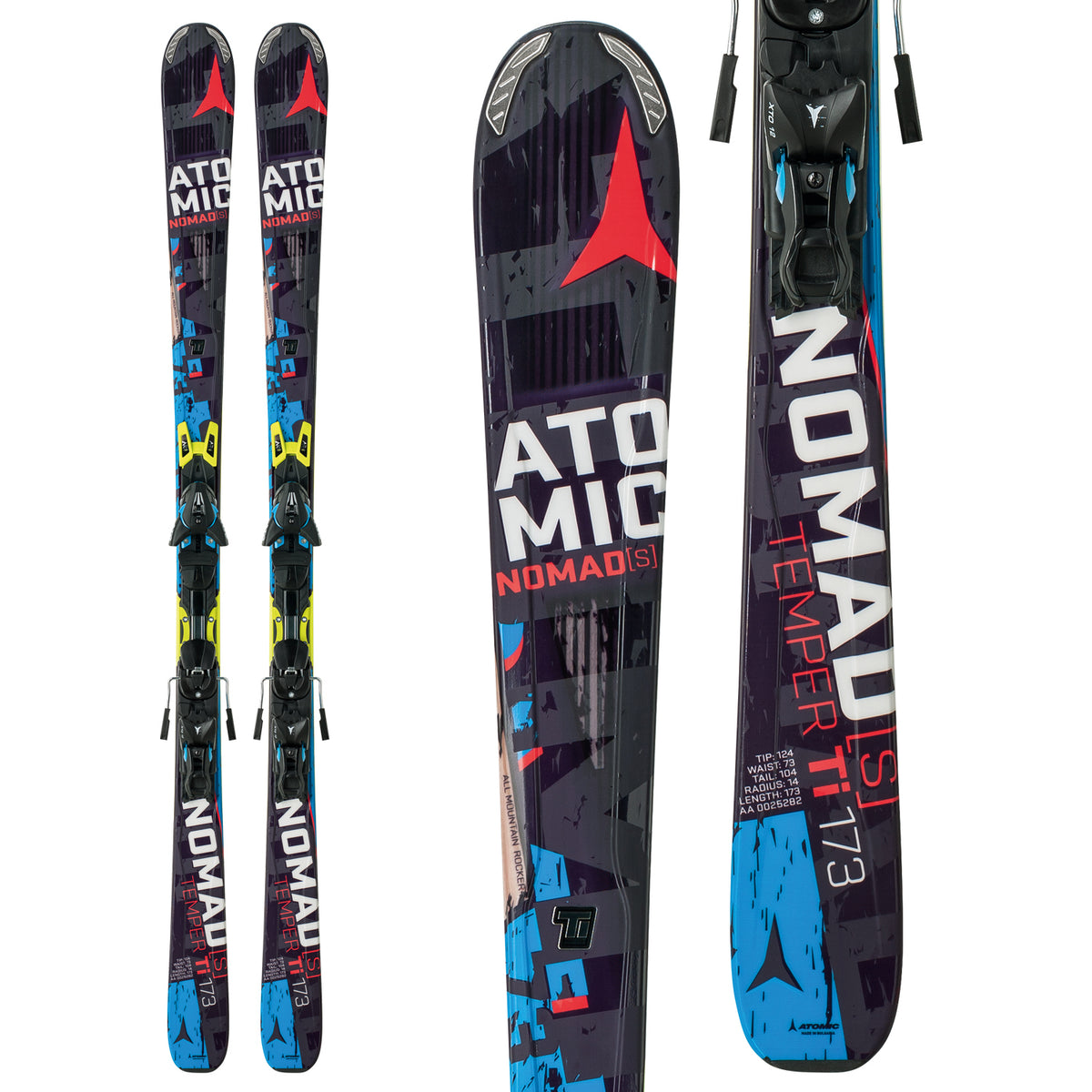 Atomic Nomad S Temper TI Skis + XTO 12 Bindings 2015