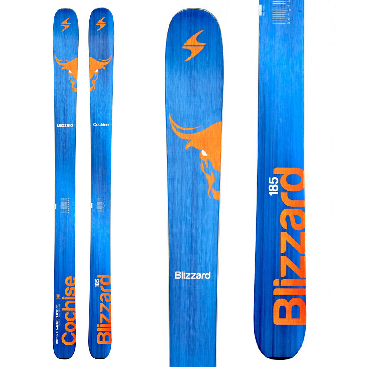 Blizzard Cochise Skis 2015 Top View