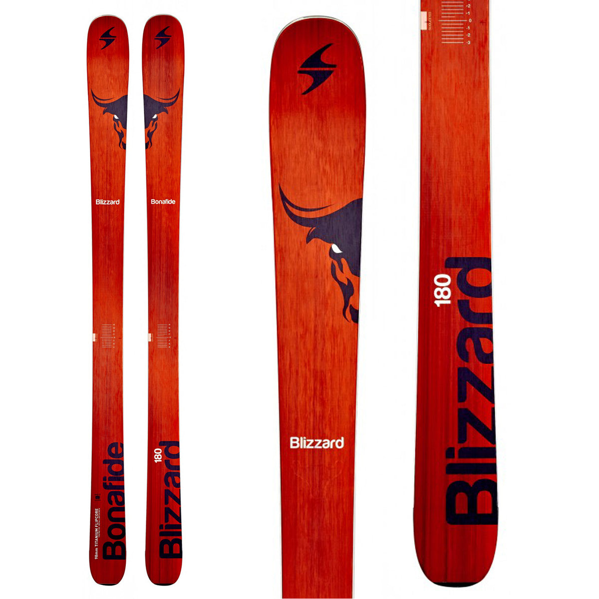 Blizzard Bonafide Skis 2015 Top View