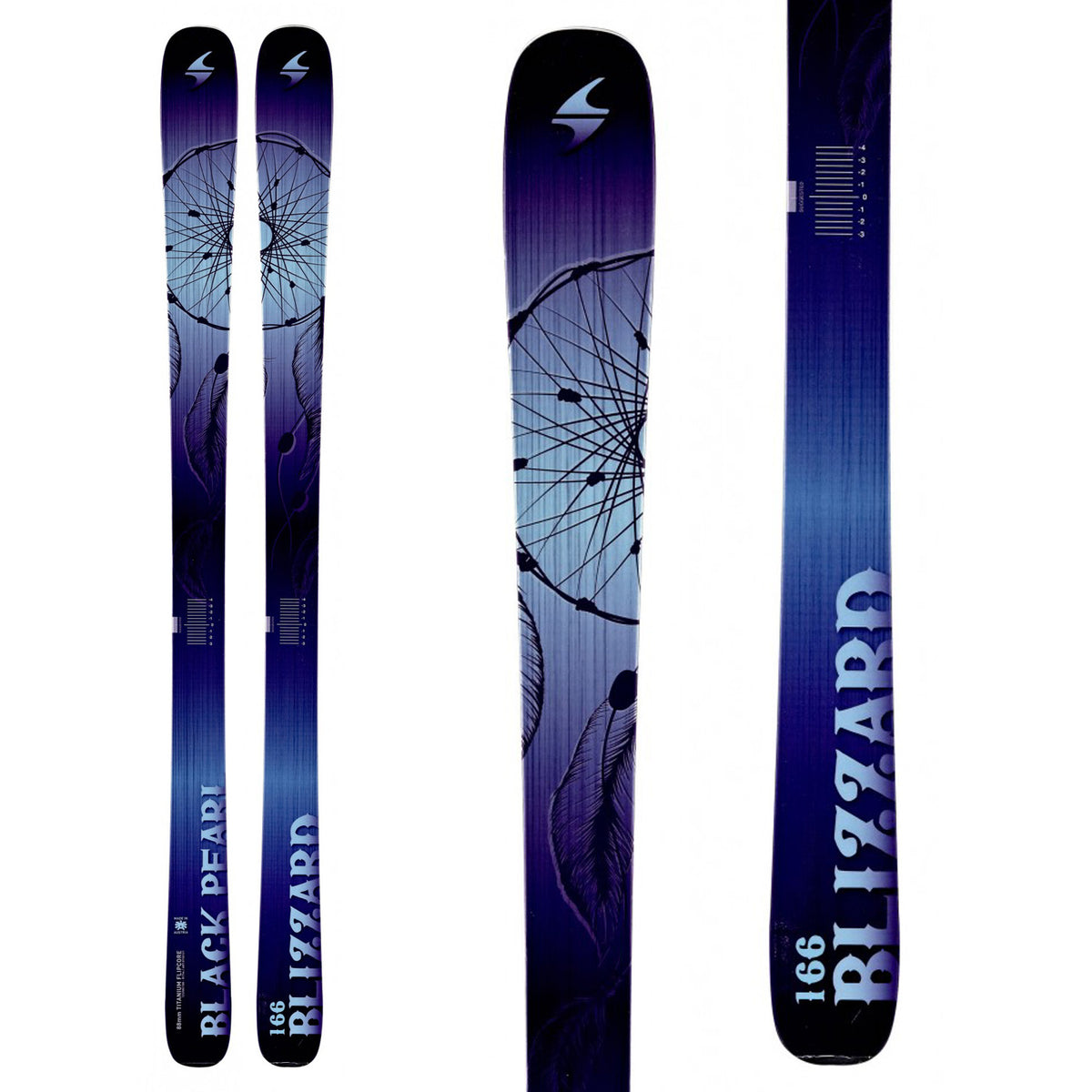 Blizzard Black Pearl Skis - Women's 2015 Top View