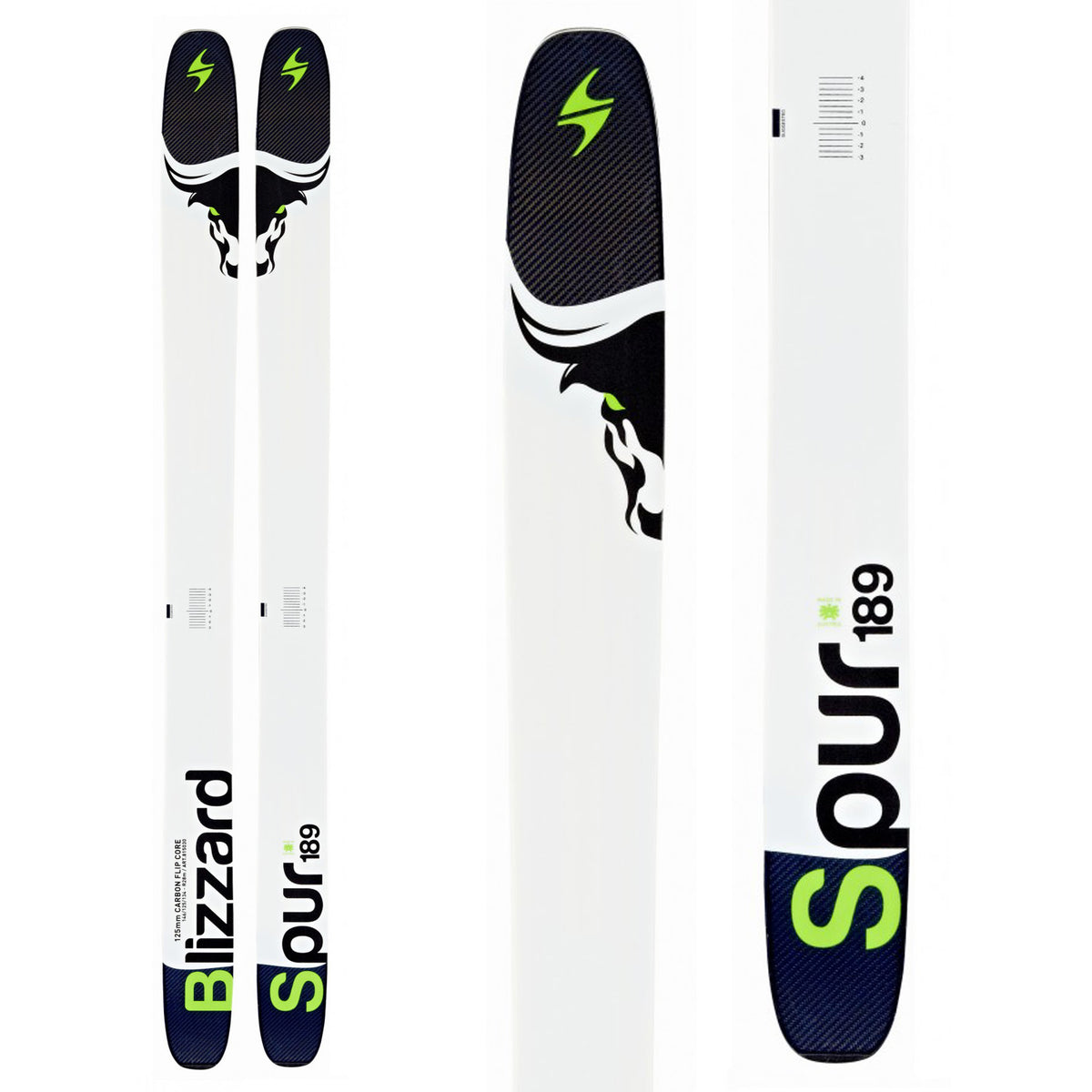 Blizzard Spur Skis 2015 Top View