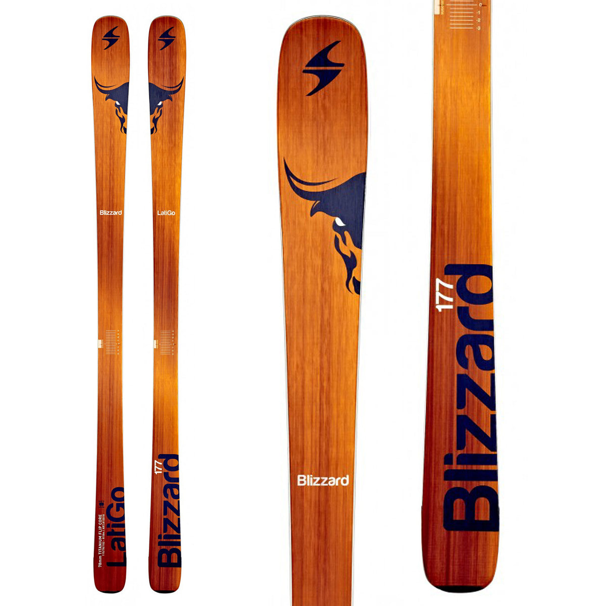 Blizzard Latigo Skis 2016 Top View