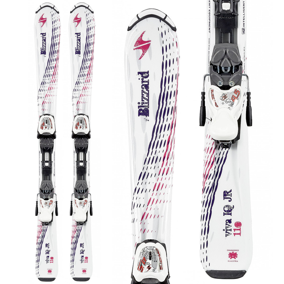 Blizzard Viva Jr Skis + IQ 7 Bindings - Girl's 2015