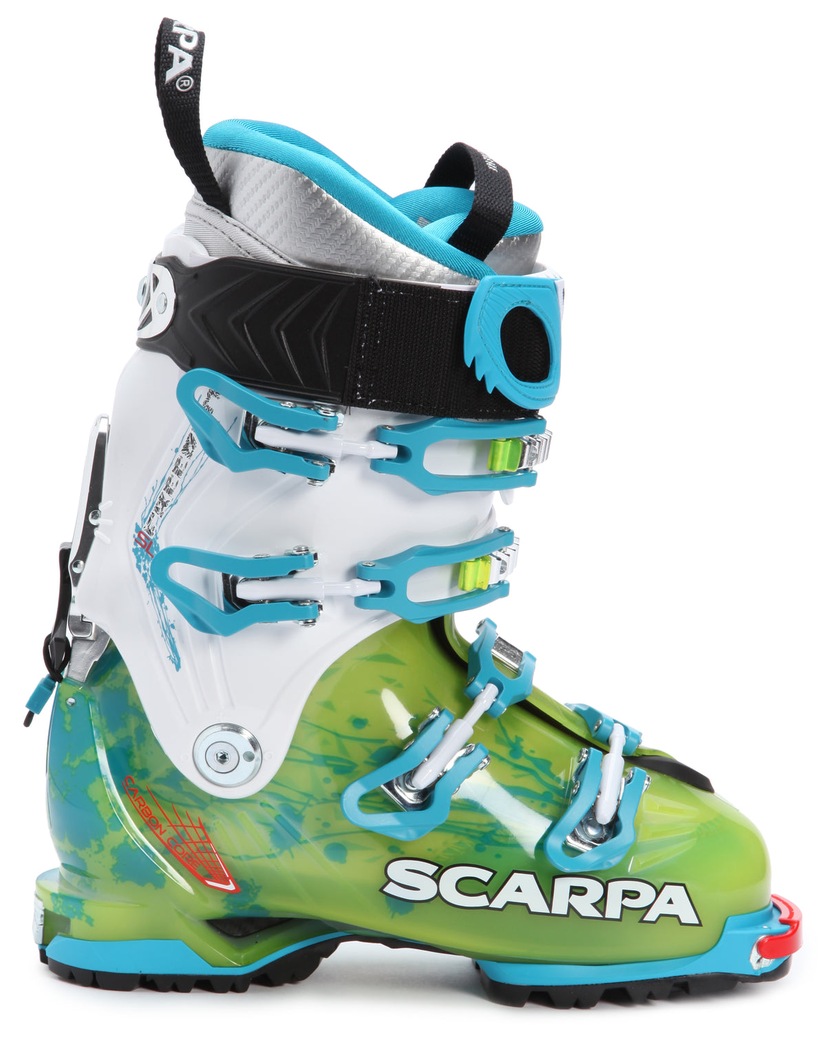 Scarpa Freedom SL Alpine Touring Ski Boots - Women's 2016 Lime/Turquoise