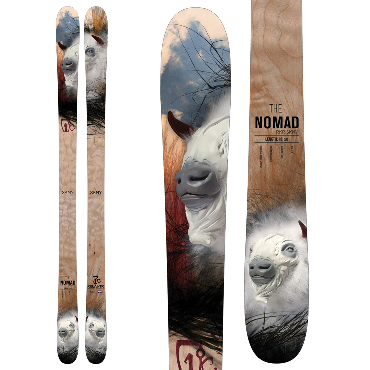 Icelantic Nomad RKR SKNY Skis 2015