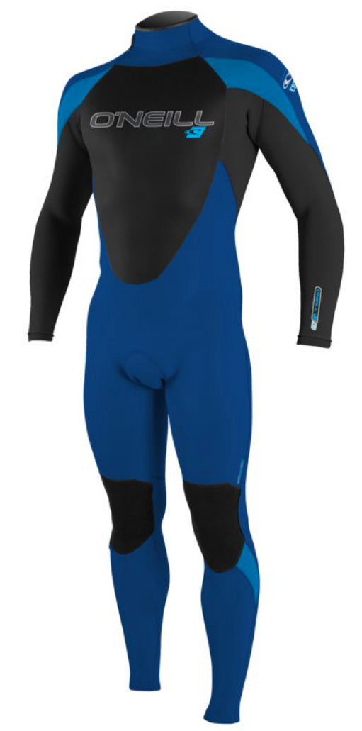 O'Neill Epic 4/3 Back Zip Wetsuit Fathom Blue/Black/Bright Blue