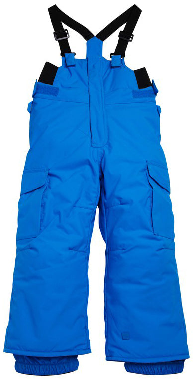 Quiksilver Boogie Bib Pants - Boy's Brilliant Blue Front View