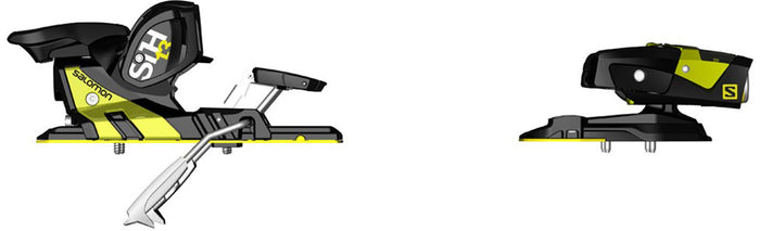 Salomon STH2 13 Ski Bindings 2015 Black/Yellow Detail 2 View
