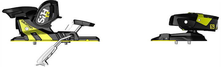 Salomon STH2 13 Ski Bindings 2015 Black/Yellow Detail 2 View