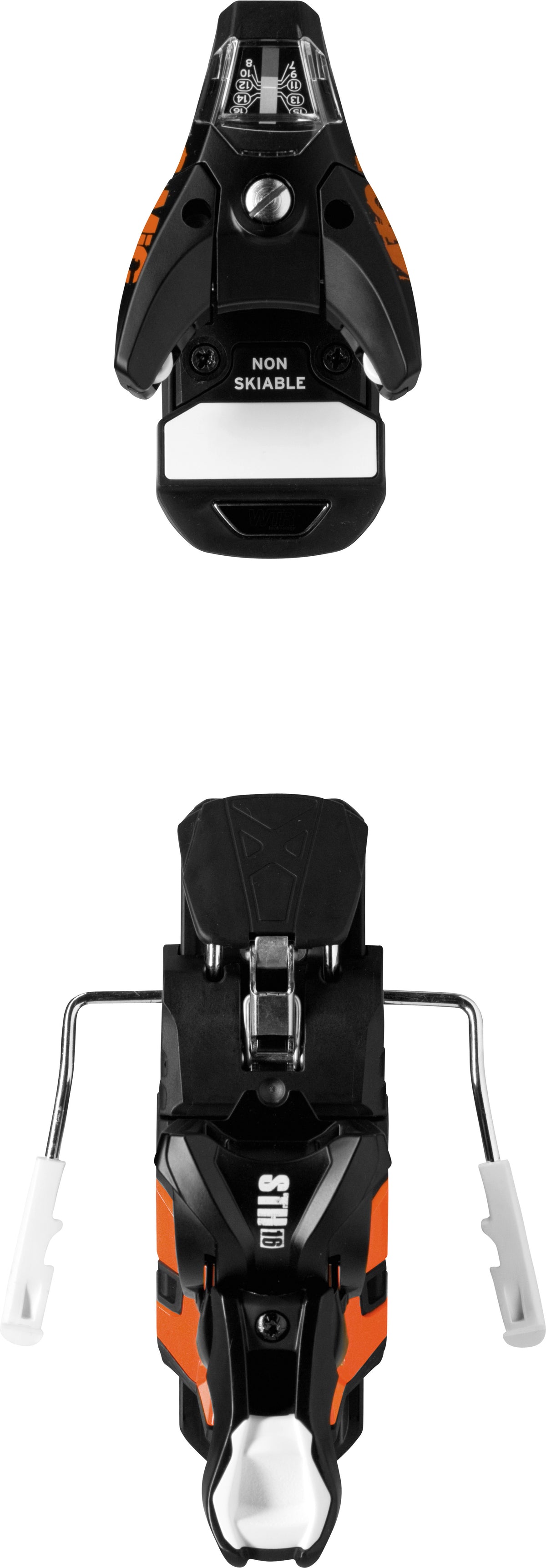 Atomic STH2 WTR 16 Ski Bindings 2015 Black/Orange