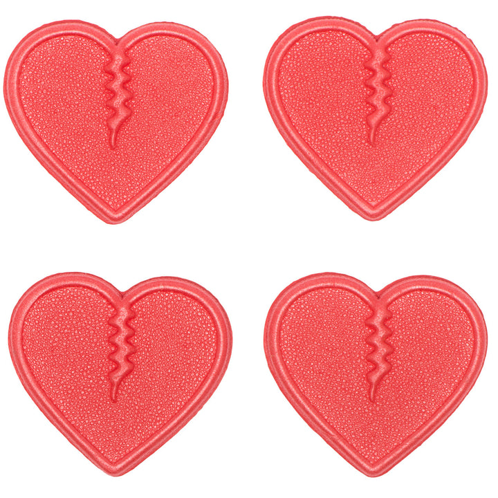 Crab Grab Mini Hearts Stomp Pad - 4 Pack Red
