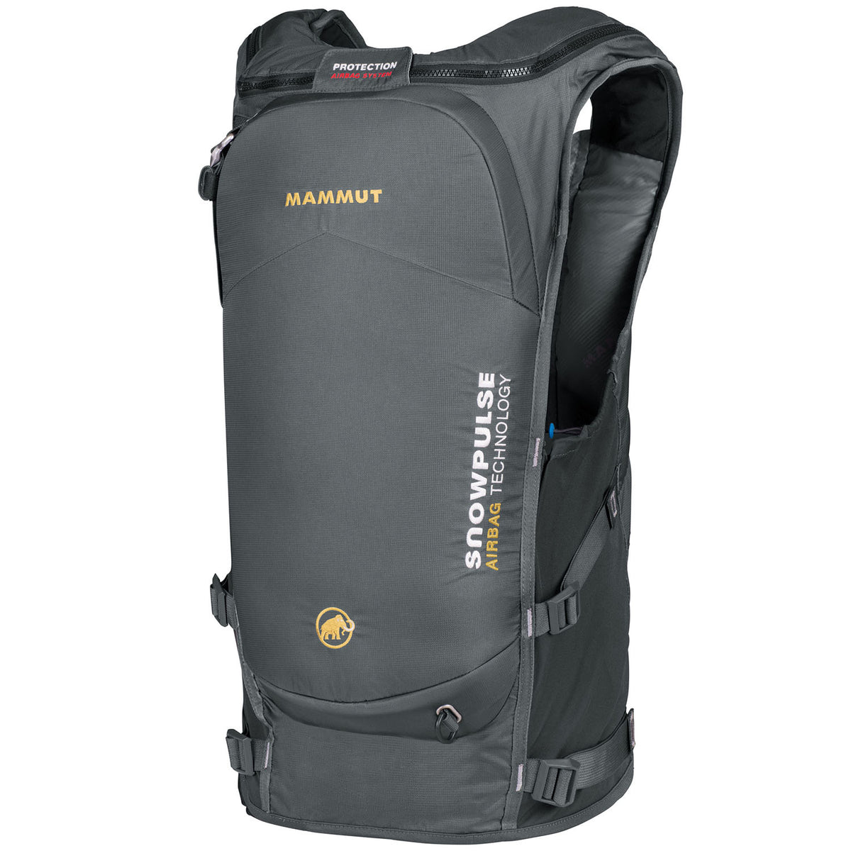Mammut Alyeska Protection Airbag Vest (Set with Airbag) Smoke Front View