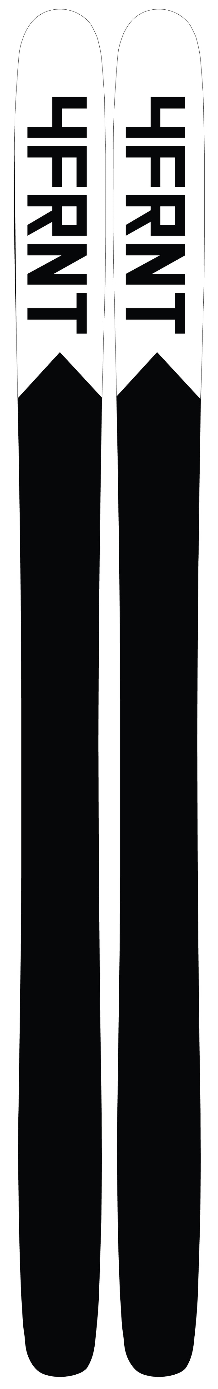 4FRNT Raven Skis 2015 Base View