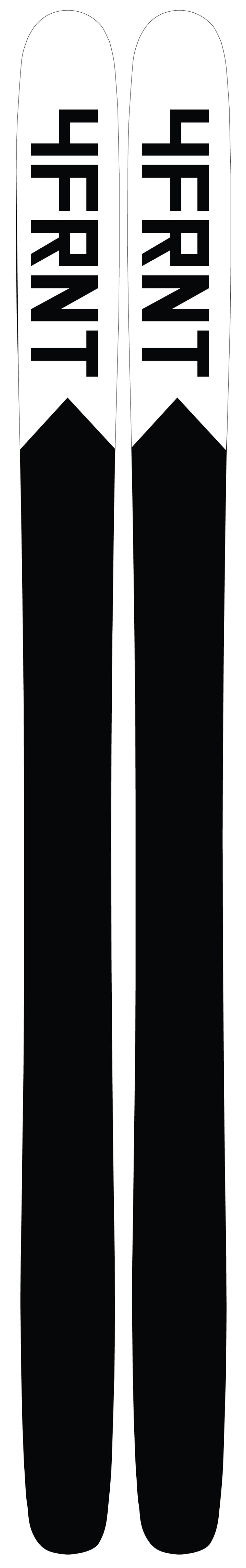 4FRNT Raven Skis 2015 Base View