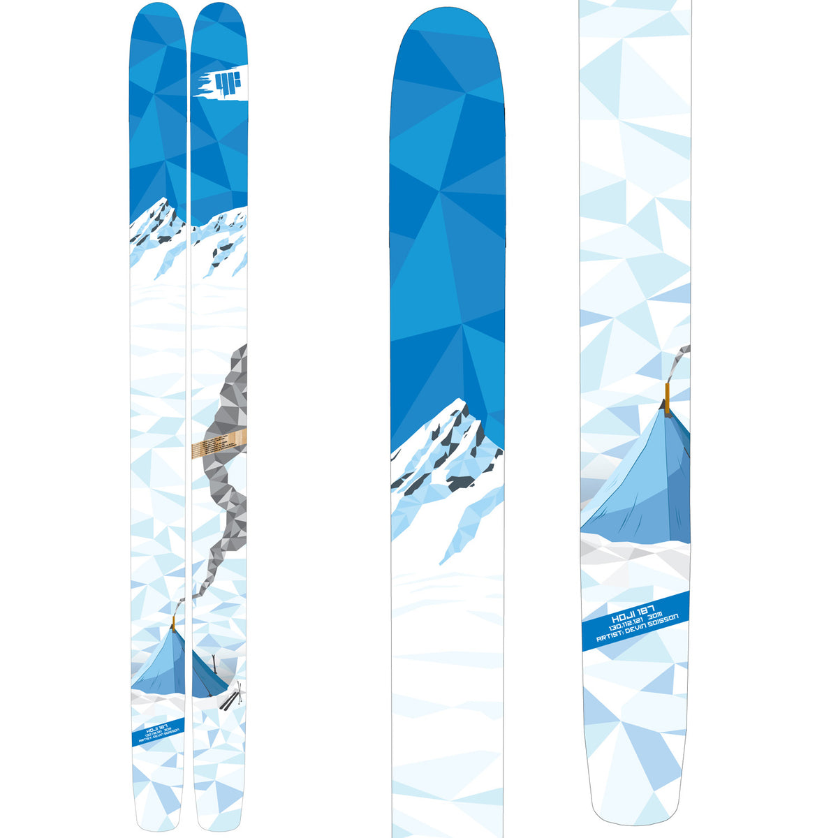 4FRNT Hoji Skis 2015 Top View