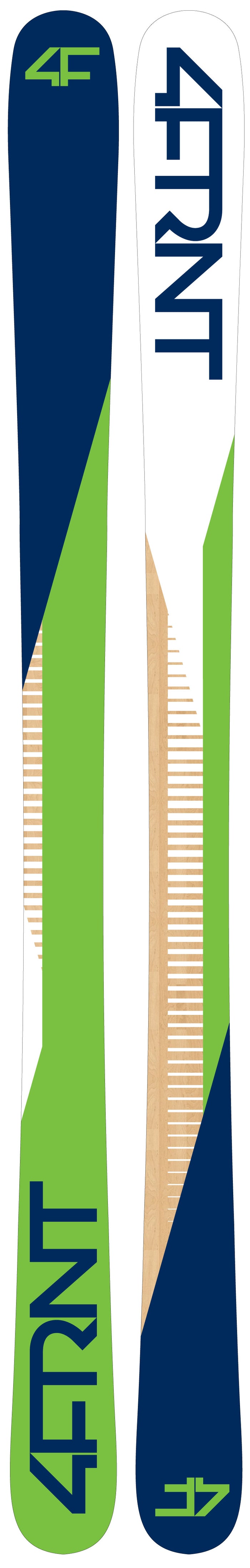 4FRNT Switchblade Skis 2015 Base View