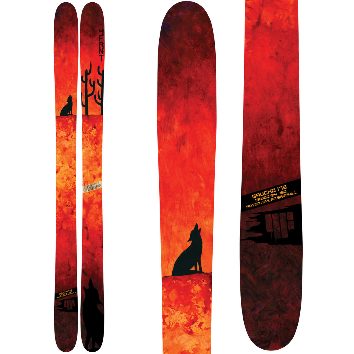 4FRNT Gaucho Skis 2015 Top View