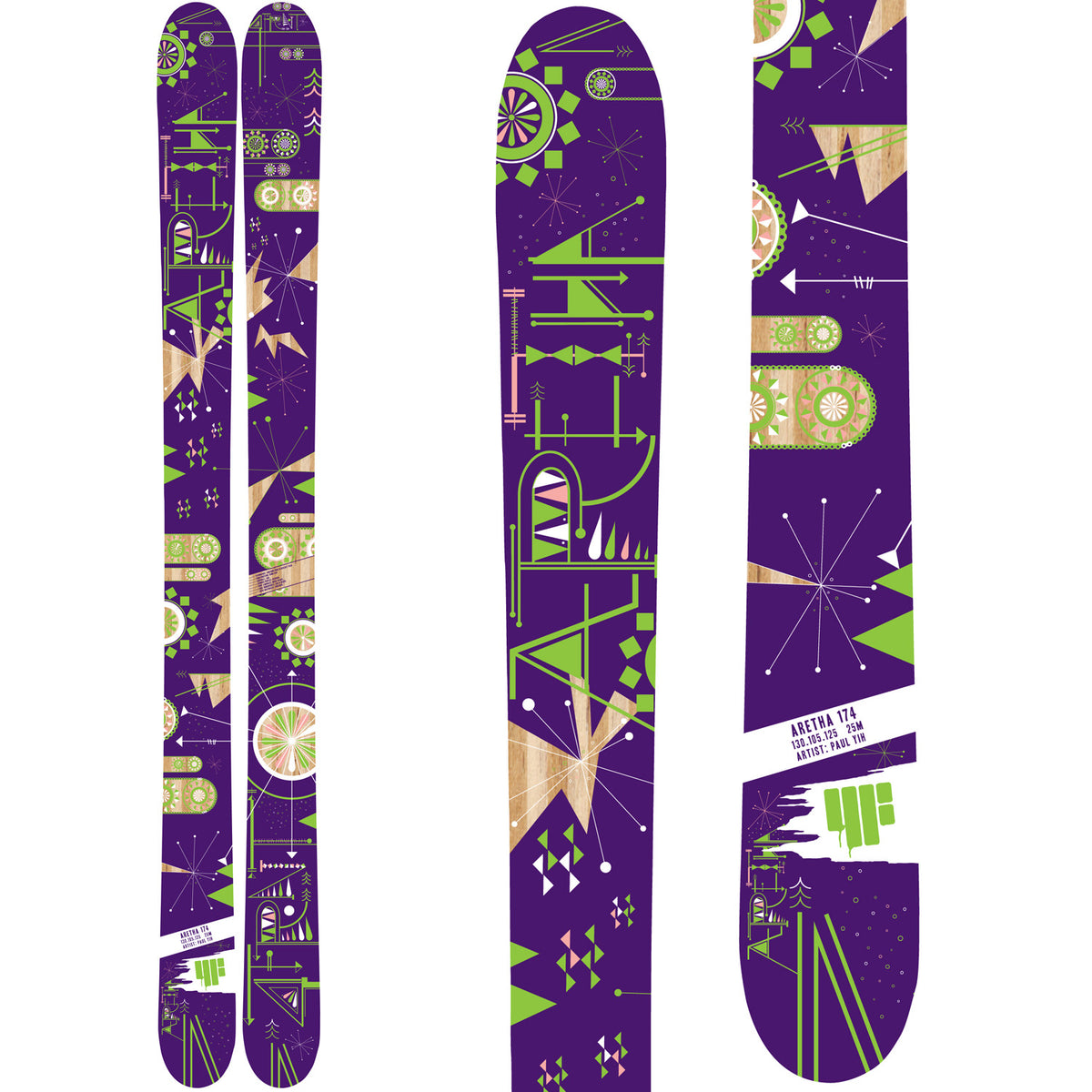 4FRNT Aretha Skis - Women's 2015 Top View