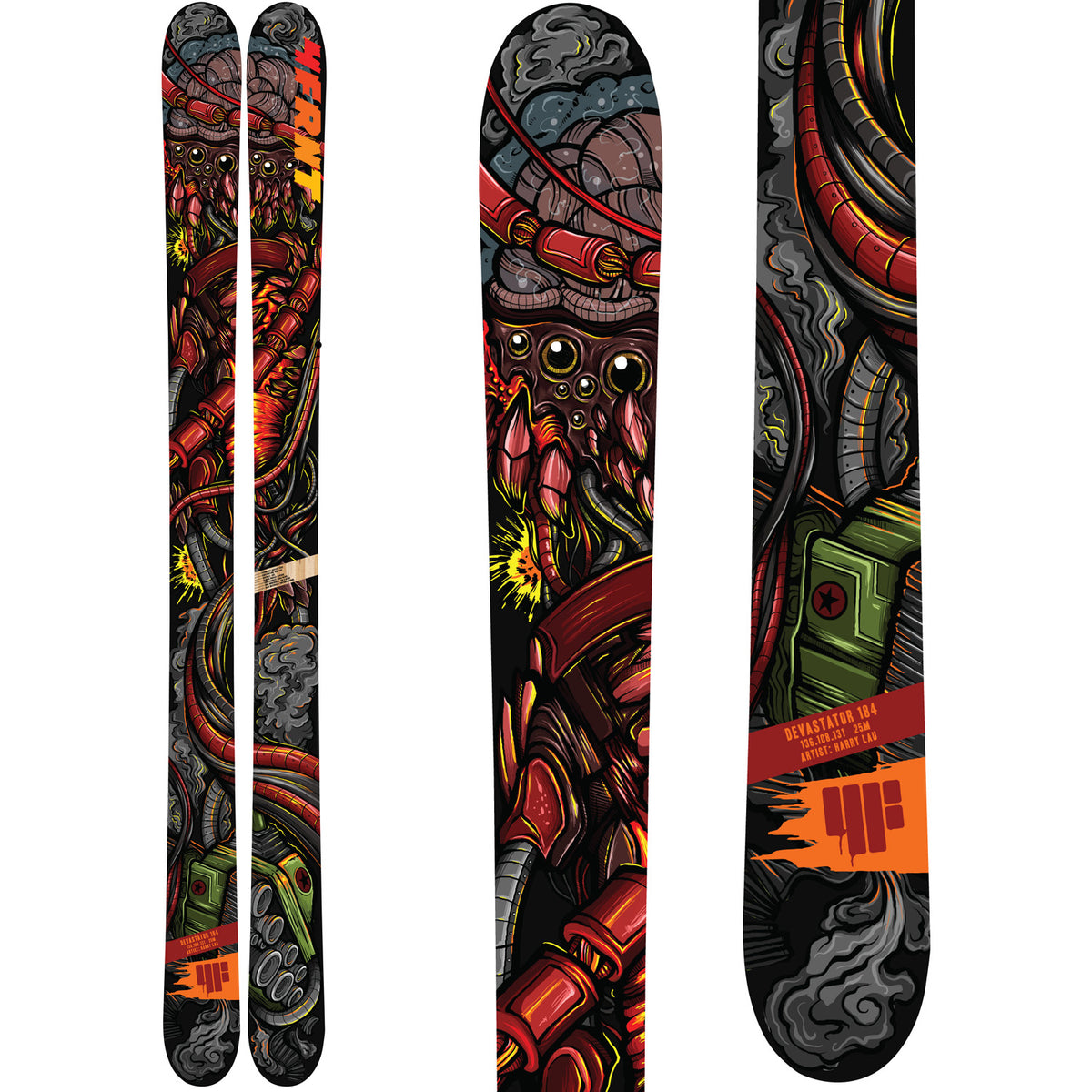 4FRNT Devastator LTD Skis 2015 Top View