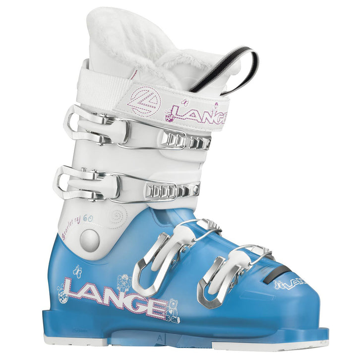 Lange Starlett 60 Ski Boots - Big Girls' 2016 Transparent Aqua/White