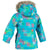 Jupa Maya Jacket - Girls' Blue Jay Bird Print/Melon D'eau Back View