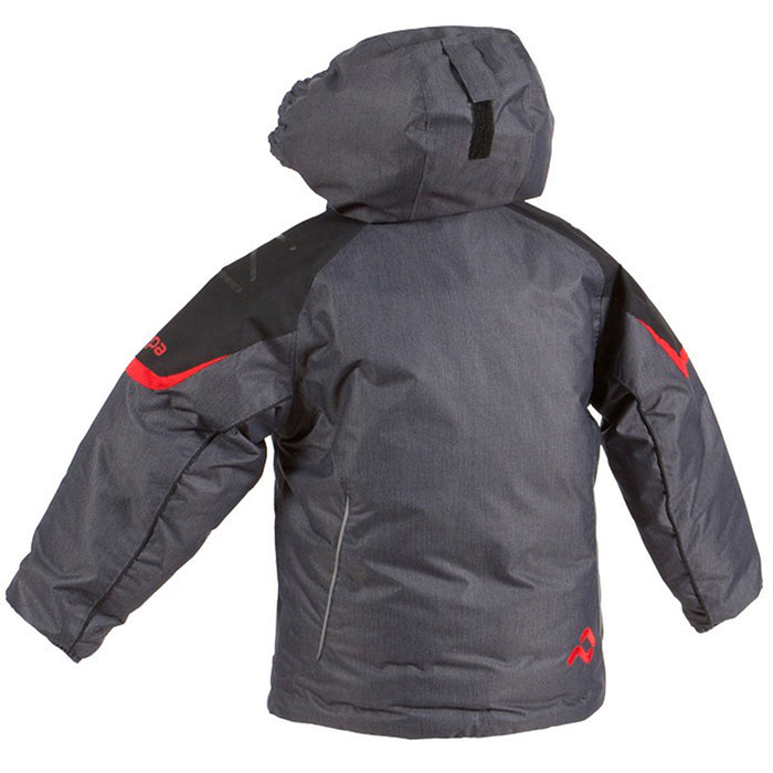 Jupa Aleksander Jacket - Boy's Dark Grey Mix Print Back View