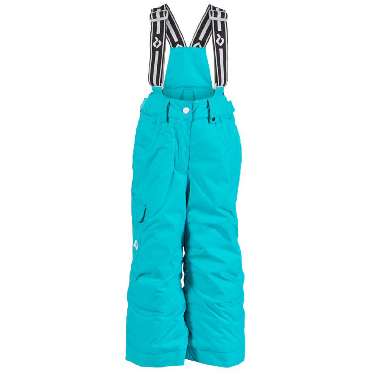 Jupa Anastasiya Bib Pants - Girl's Blue Jay Bird Front View