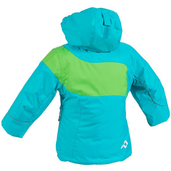 Jupa Aleksandra Jacket - Girl's Blue Jay Bird/Parrot Back View