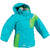 Jupa Aleksandra Jacket - Girl's Blue Jay Bird/Parrot Front View