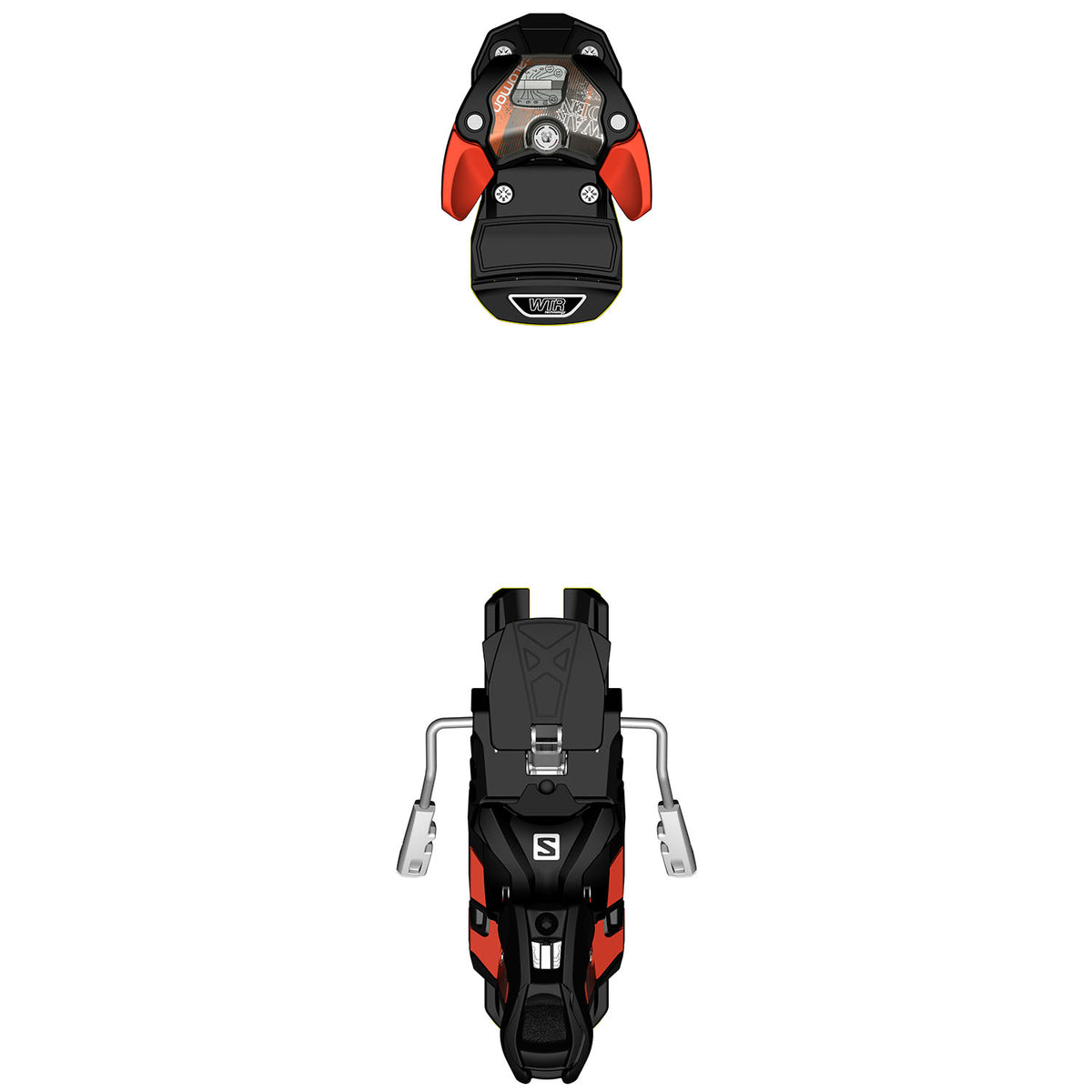 Salomon Warden 13 Ski Bindings 2016 Black/Orange Detail 1 View